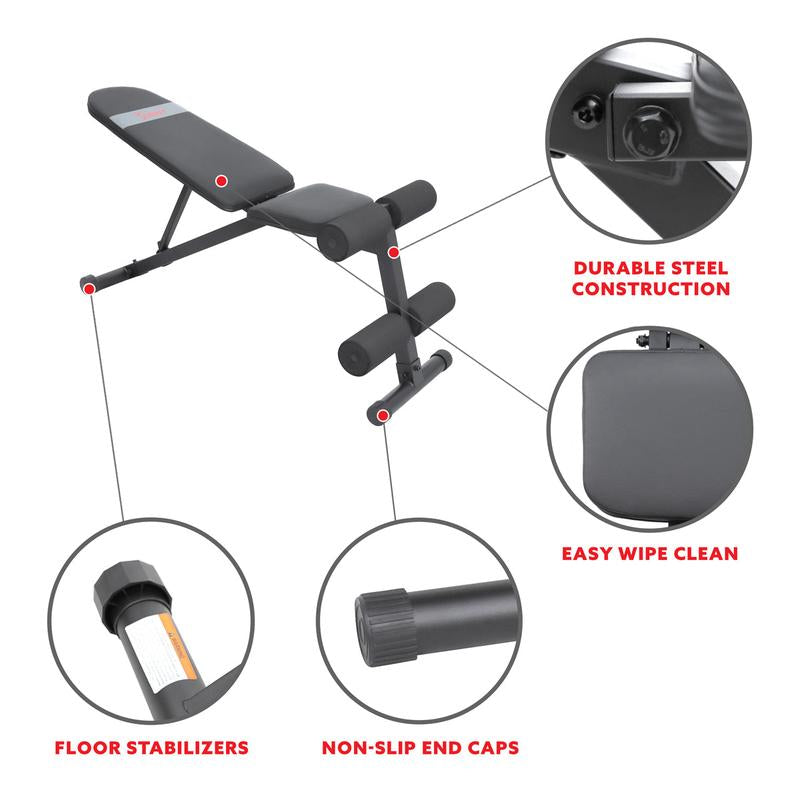 Incline / Decline Weight Bench for Adjustable Workout