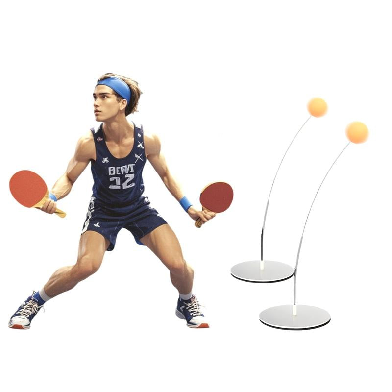 DGT Hand Eye Coordination Response Ball Set, Training Elastic Soft Axis Equipment (5 Balls, 2 Beats, 2 Lines ) Sports Ball Home Office Cardio Workout