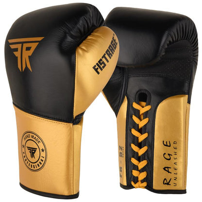 FISTRAGE Boxing Gloves Cowhide Leather MMA Training Muay Thai Kick Boxing Sparring Heavy Bag Professional Laces Glove Mitts for Men & Women Boxingequipment Aztec Stone