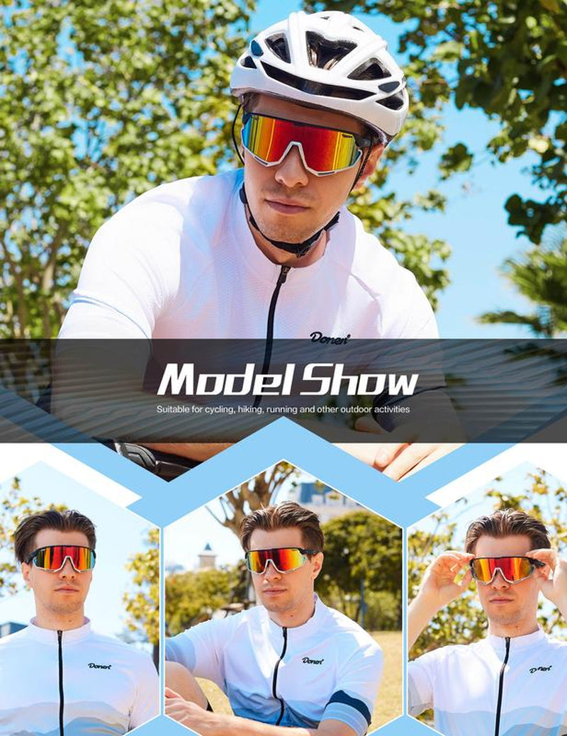 BIRCEN Baseball Sunglasses for Men Women - UV400 Protection Cycling Glasses Sports Sunglasses for Running MTB Golf Softball